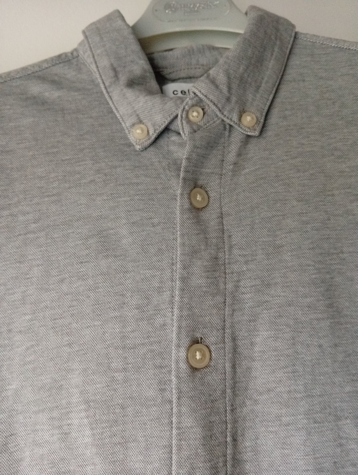 Chemise homme Celio manches longues gris chiné - Taille S. A0018