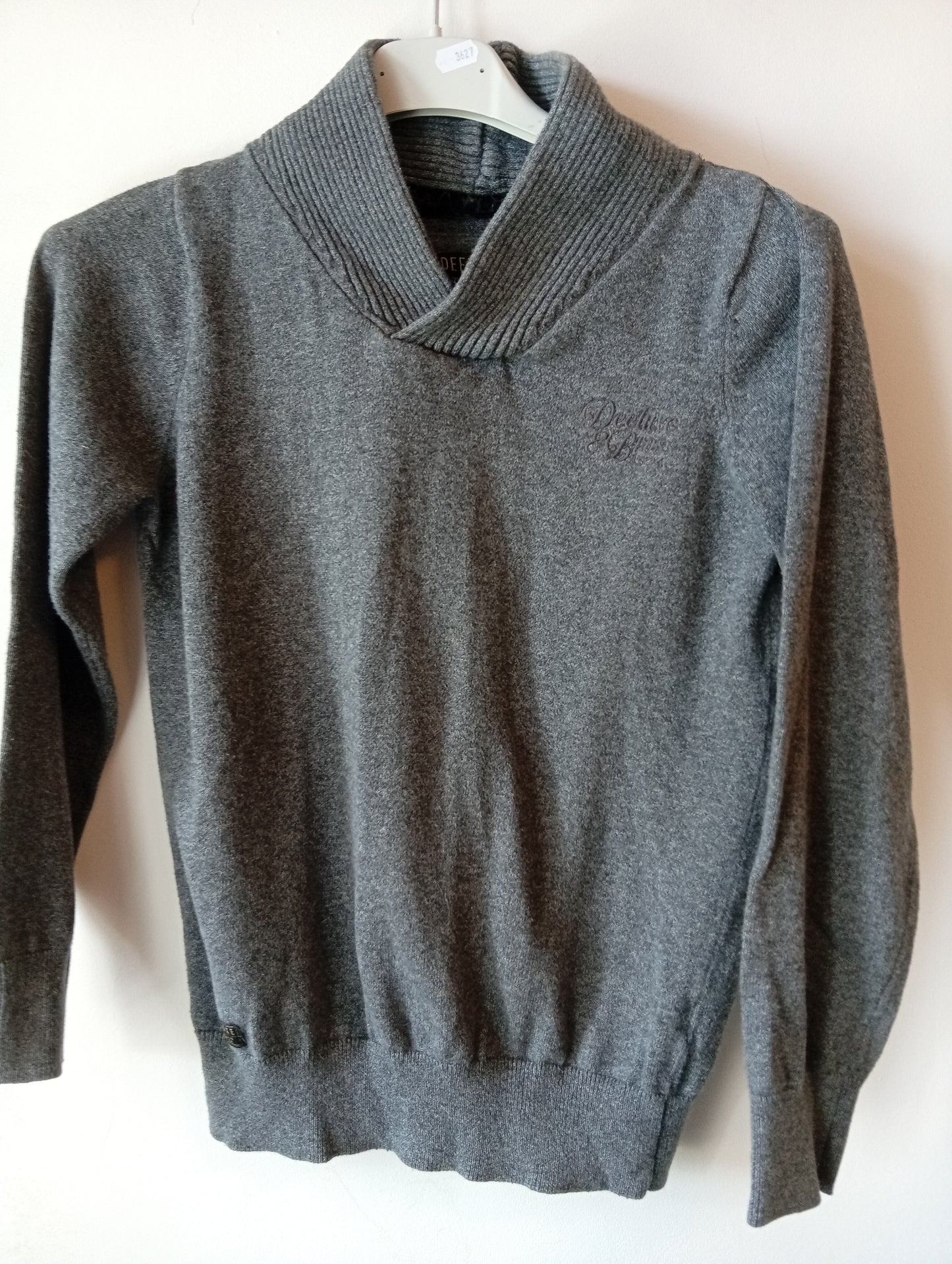 Pull garçon Atelier Couture 10 ans gris. I0017