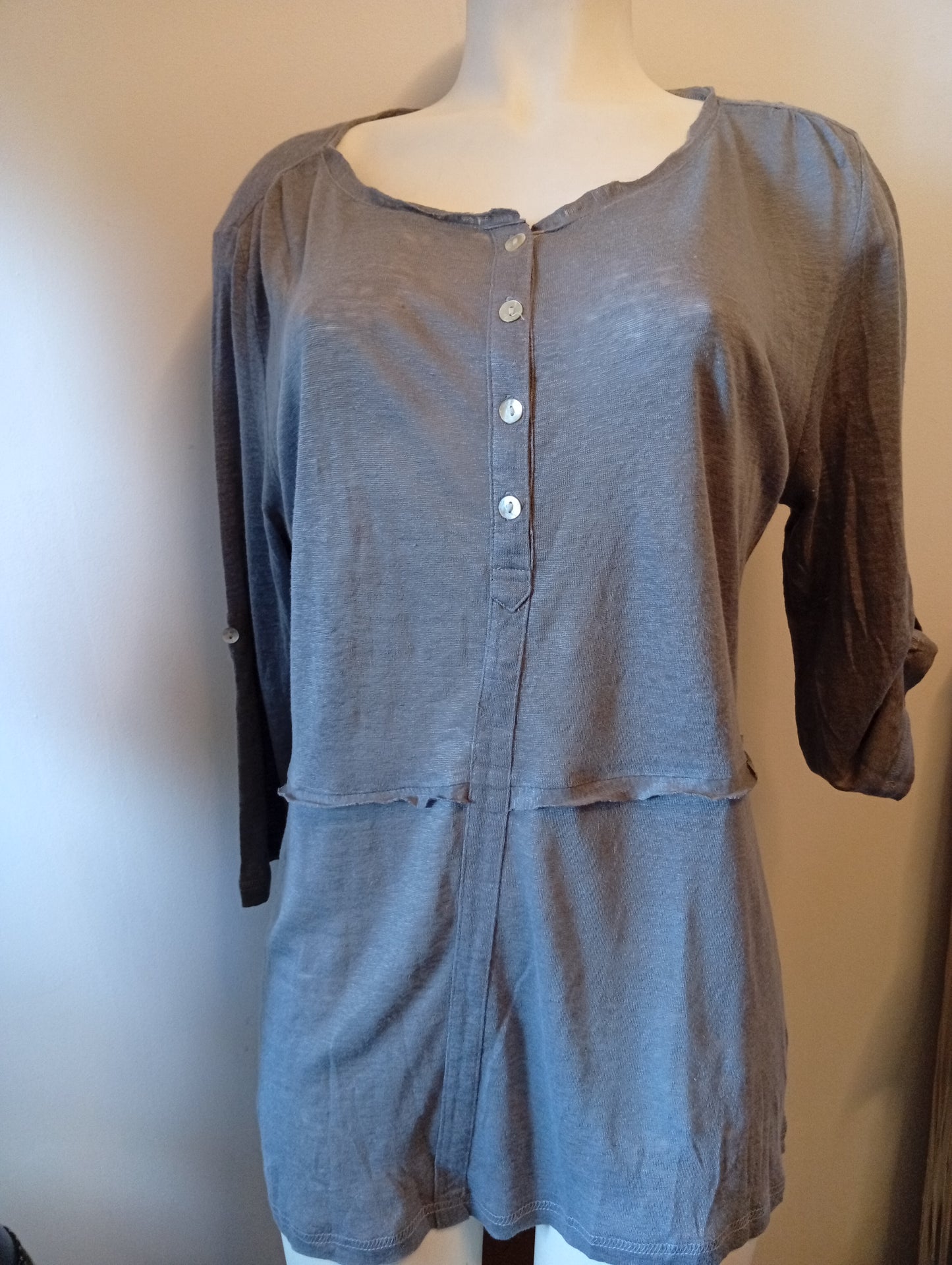 Blouse Chanon Gris Taille 4. H006