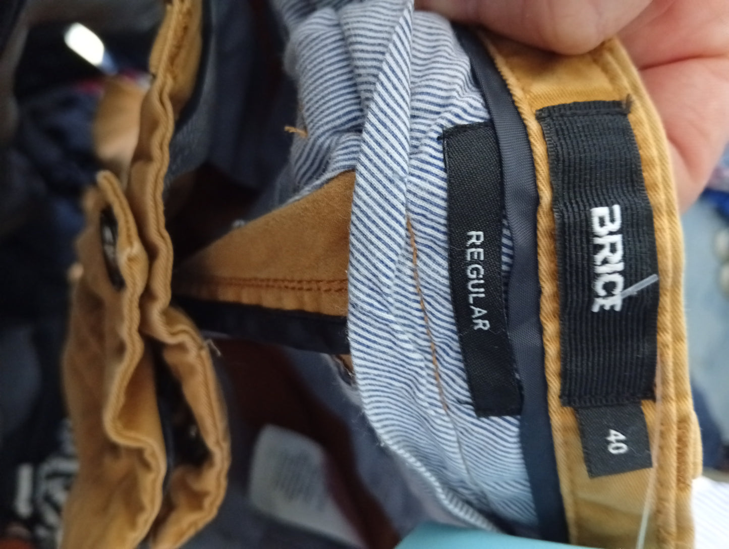 Pantalon homme Brice - Taille 40 Regular - Couleur moutarde. L0033