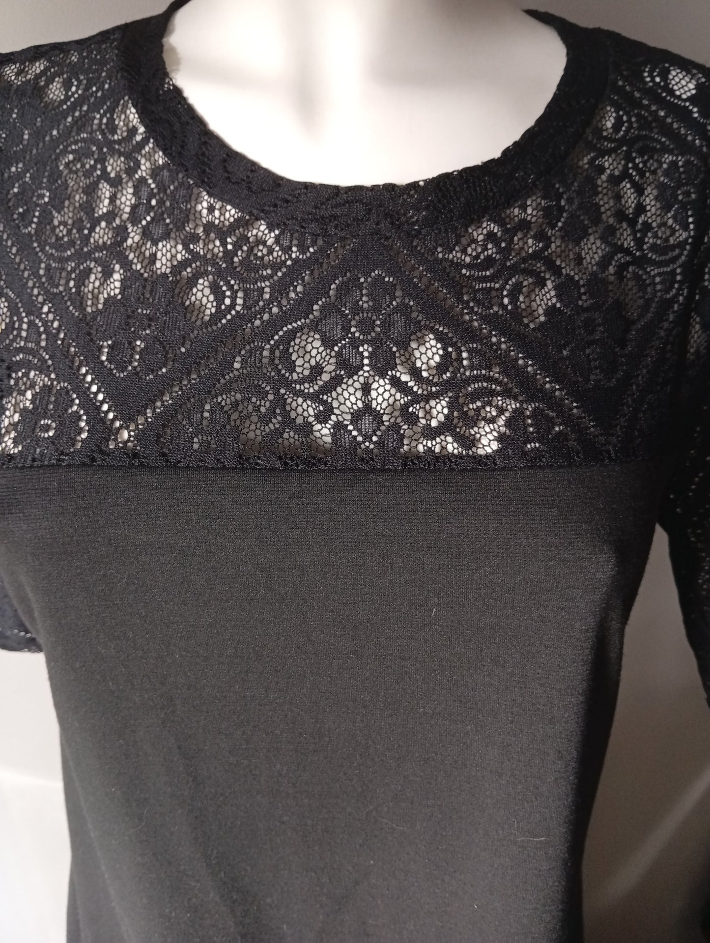 Robe noire dentelle Envie de Fraise - Taille 36 D0026