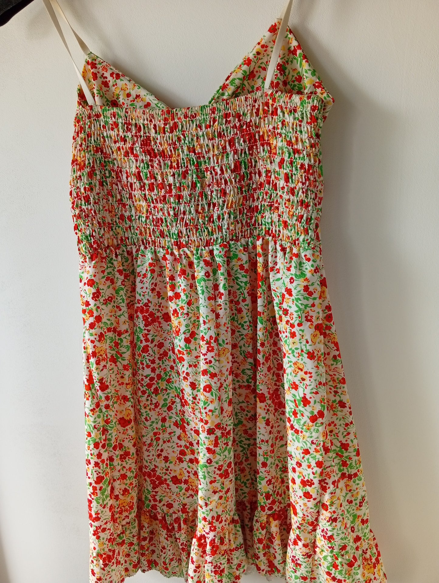 Tunique femme à bretelles fleurie - Taille XS. K0028