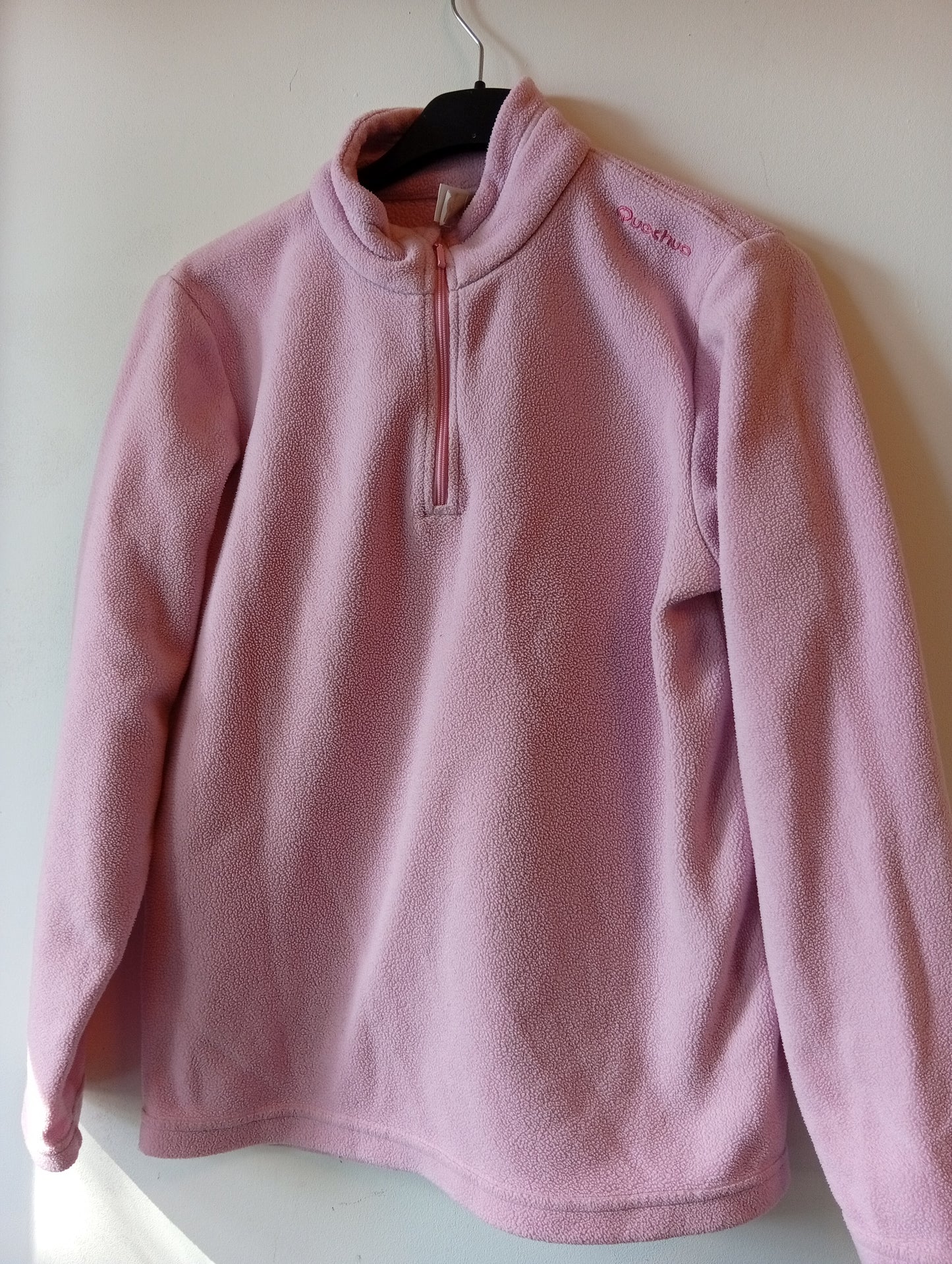 Pull Quechua Fille 14 ans Rose avec Zip Col I008