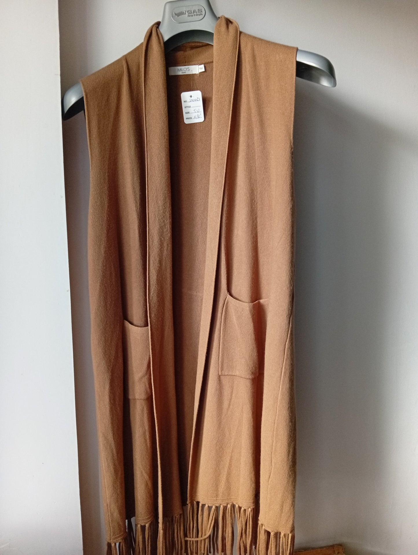 Cardigan sans manche Milo's - Taille unique. D0021