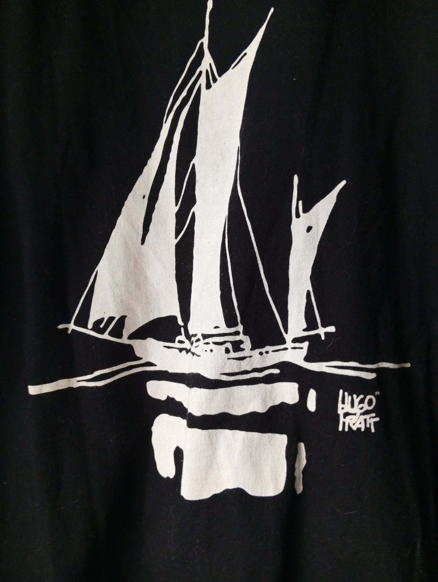 T-shirt noir B et C collection - Taille L avec motif. B0031