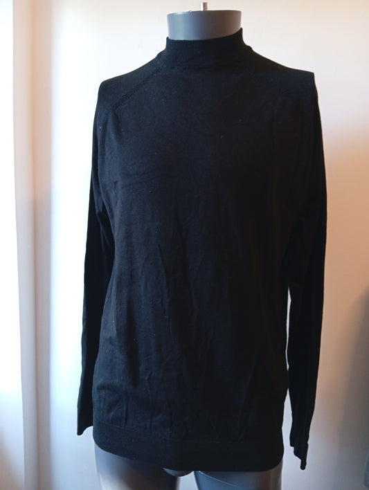 Pull ras de cou Zara noir - Taille M. H0017