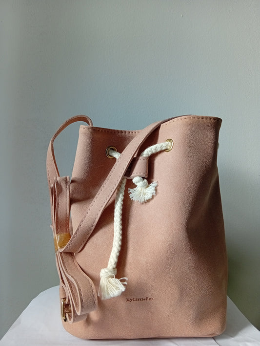 Petit sac My Little Box avec bandoulière rose. C0023