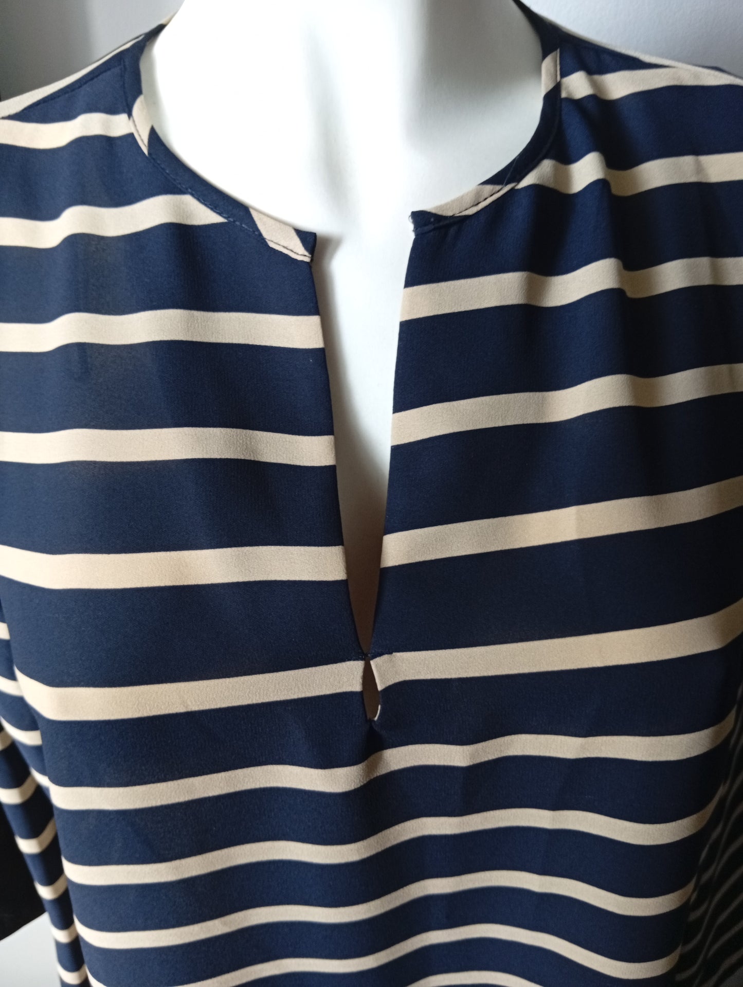 Blouse à rayures Zara Basic - Taille M. F0015