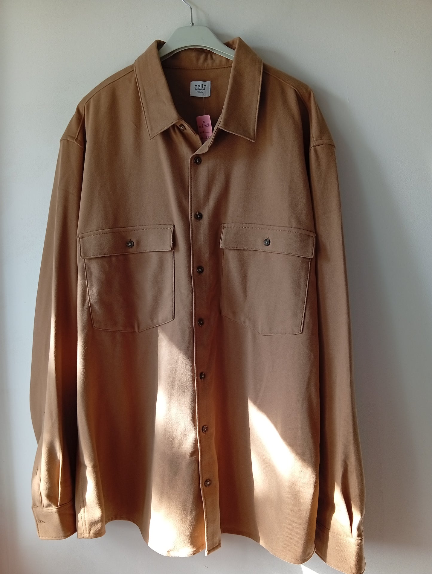 Surchemise/ chemise Celio camel xxl  E0036