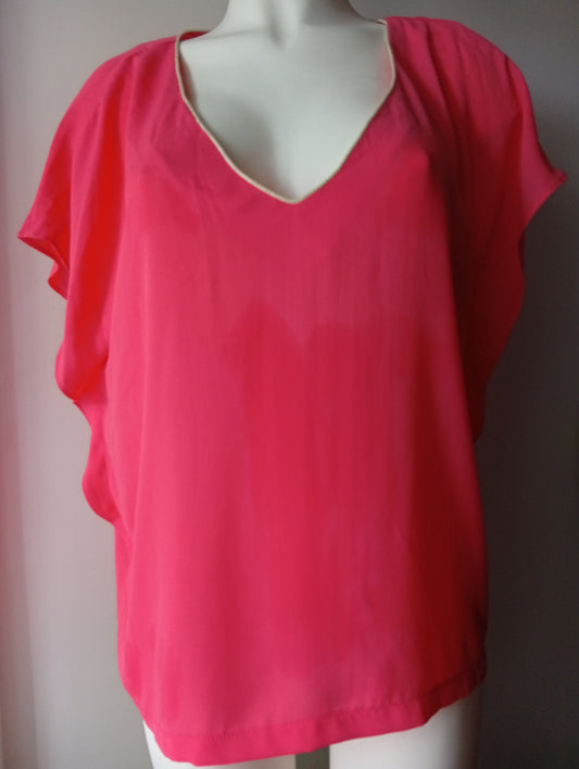Blouse Femme Vintage Love - Couleur rose taille L. A008