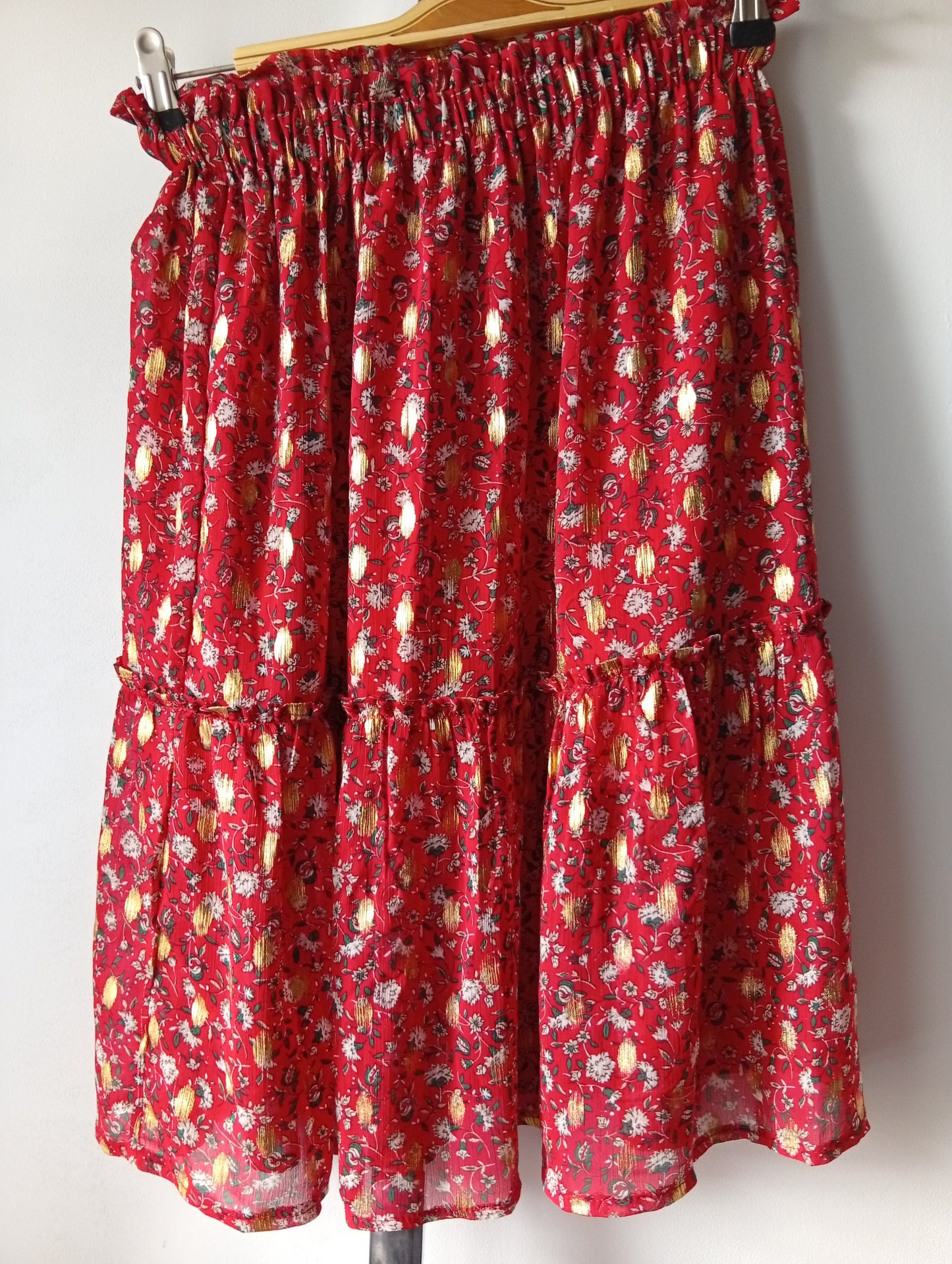 Jupe Lili et Lala rouge taille S. D0027