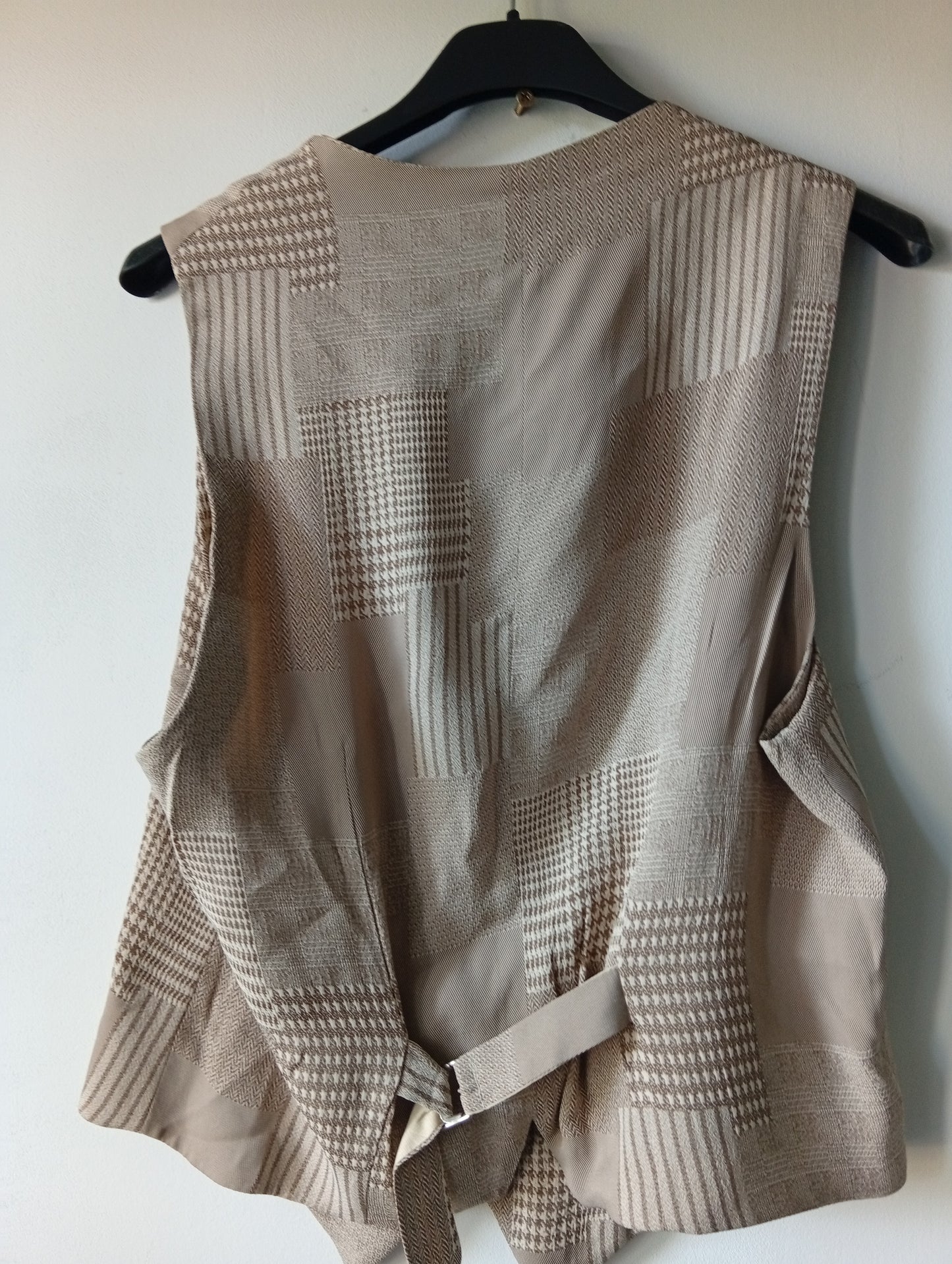 Gilet de costume Spencer - Taille S - Beige marron. L0020