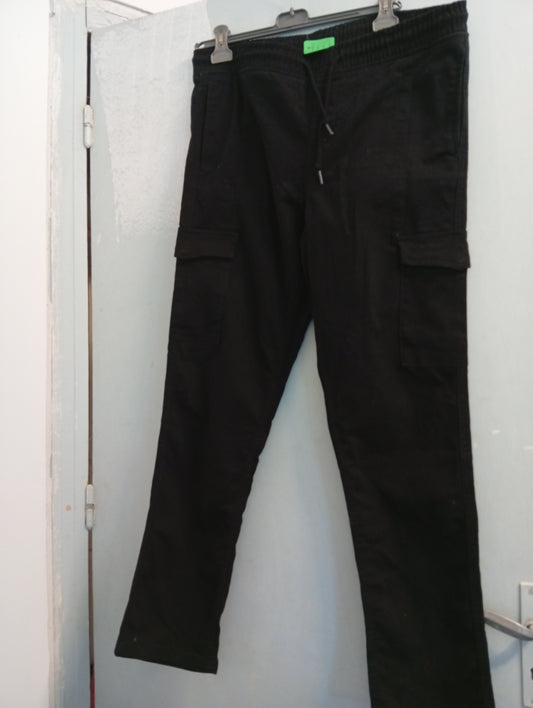 Pantalon Cargo Homme Noir Livergy - Taille 54  H0018