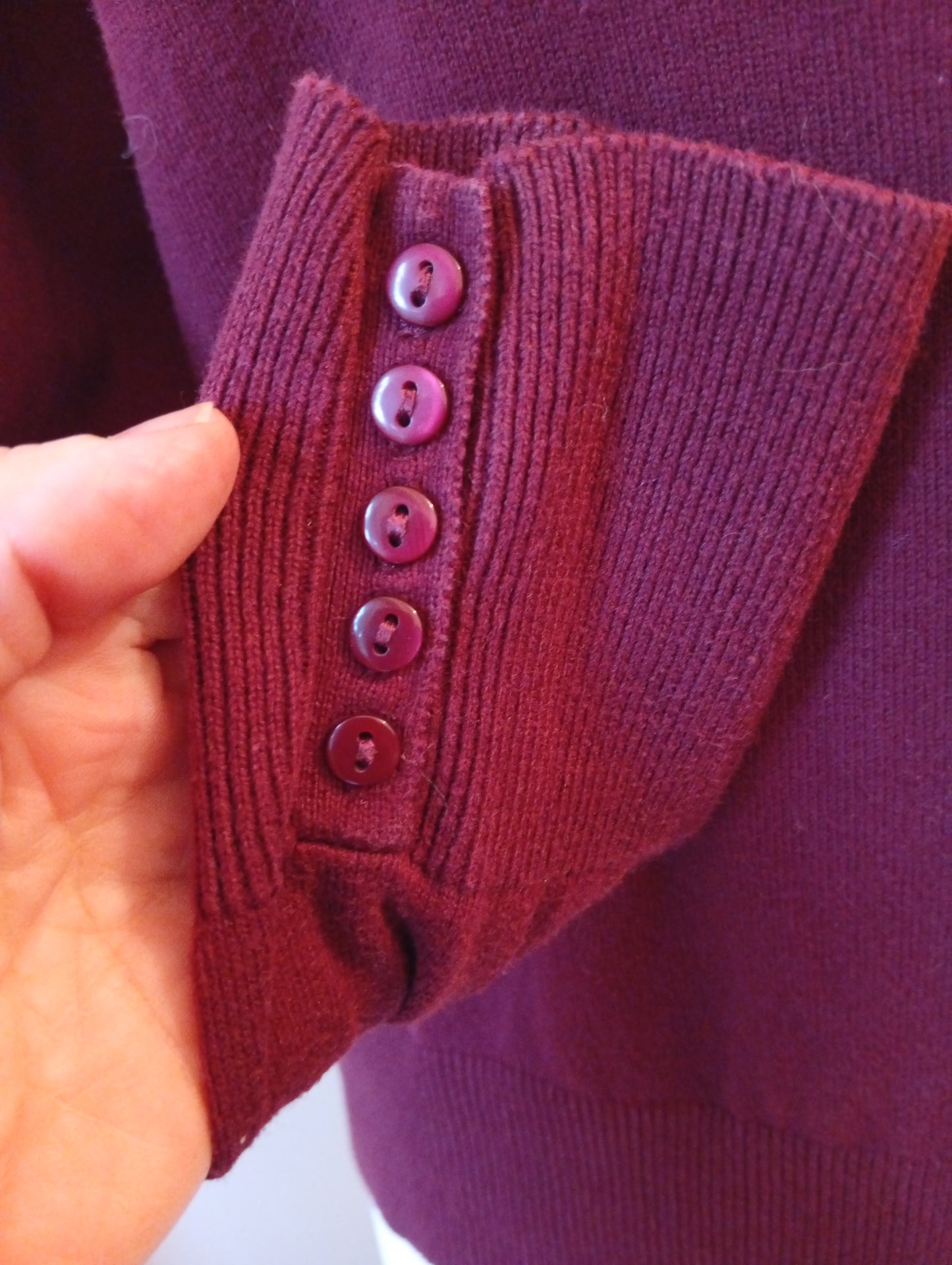 Pull femme H&M bordeaux - Taille M.  A002