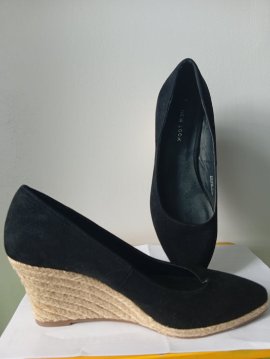 Chaussures femme compensées New Look - Taille 39 - Noir   A00