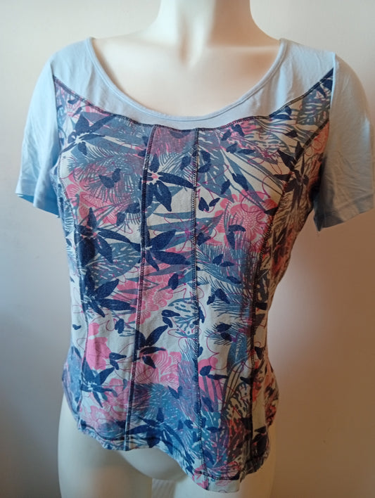 T-shirt femme Bleu de Sym - Taille 40. G0024