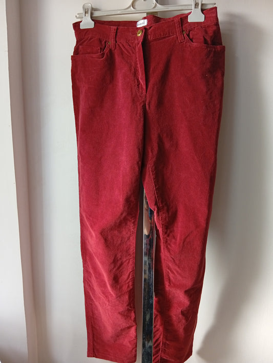Pantalon Femme Velours Antonelle - Rouge Brique T40. D0020