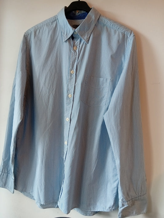 Chemise homme manches longues rayures Brice taille L coupe ajustée  I0025