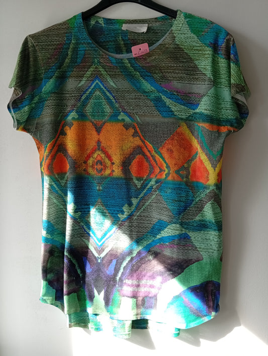 T-shirt femme Zara collection motif original. E0029