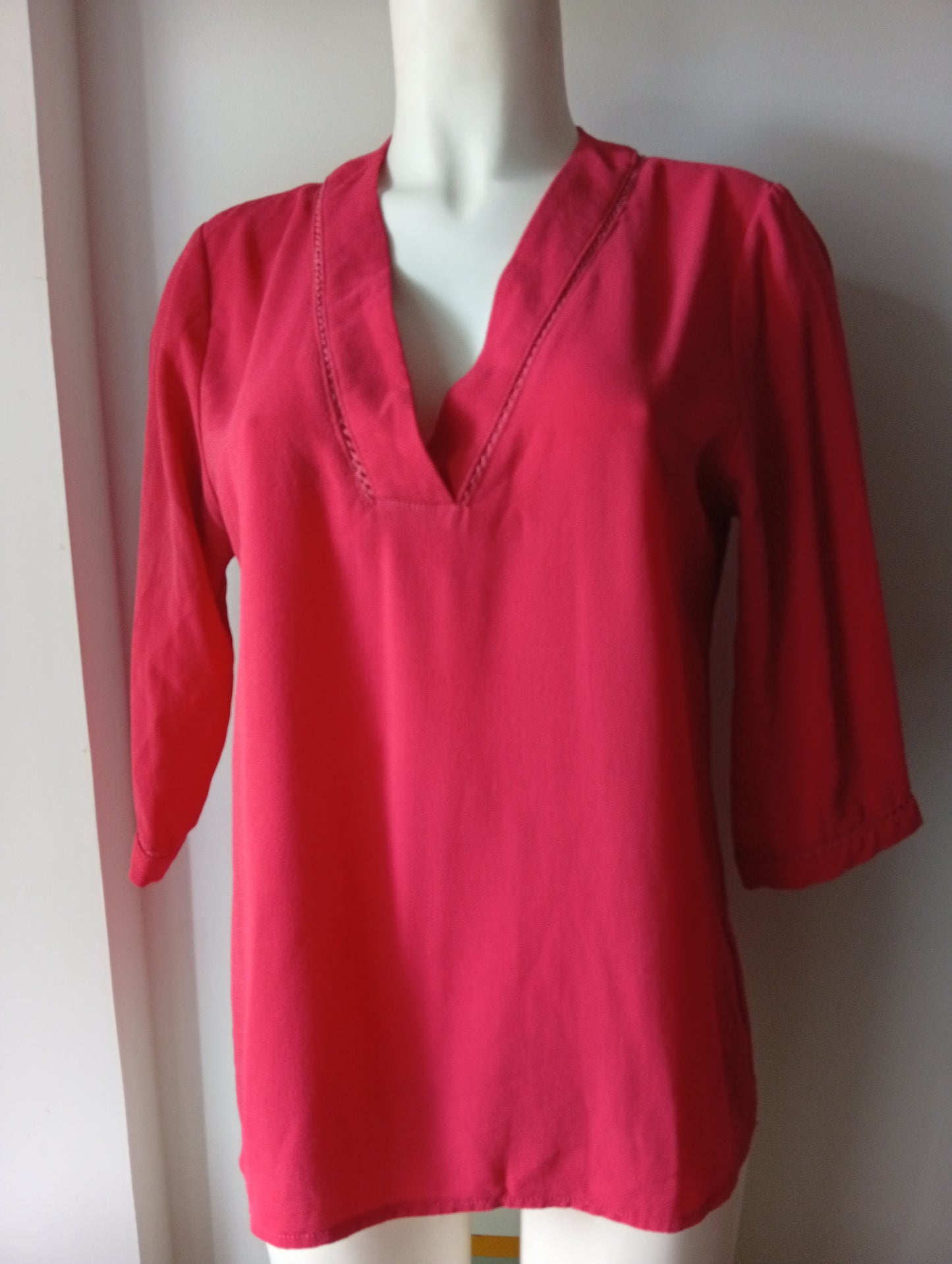 Blouse femme Manoukian taille L couleur brique. C0013