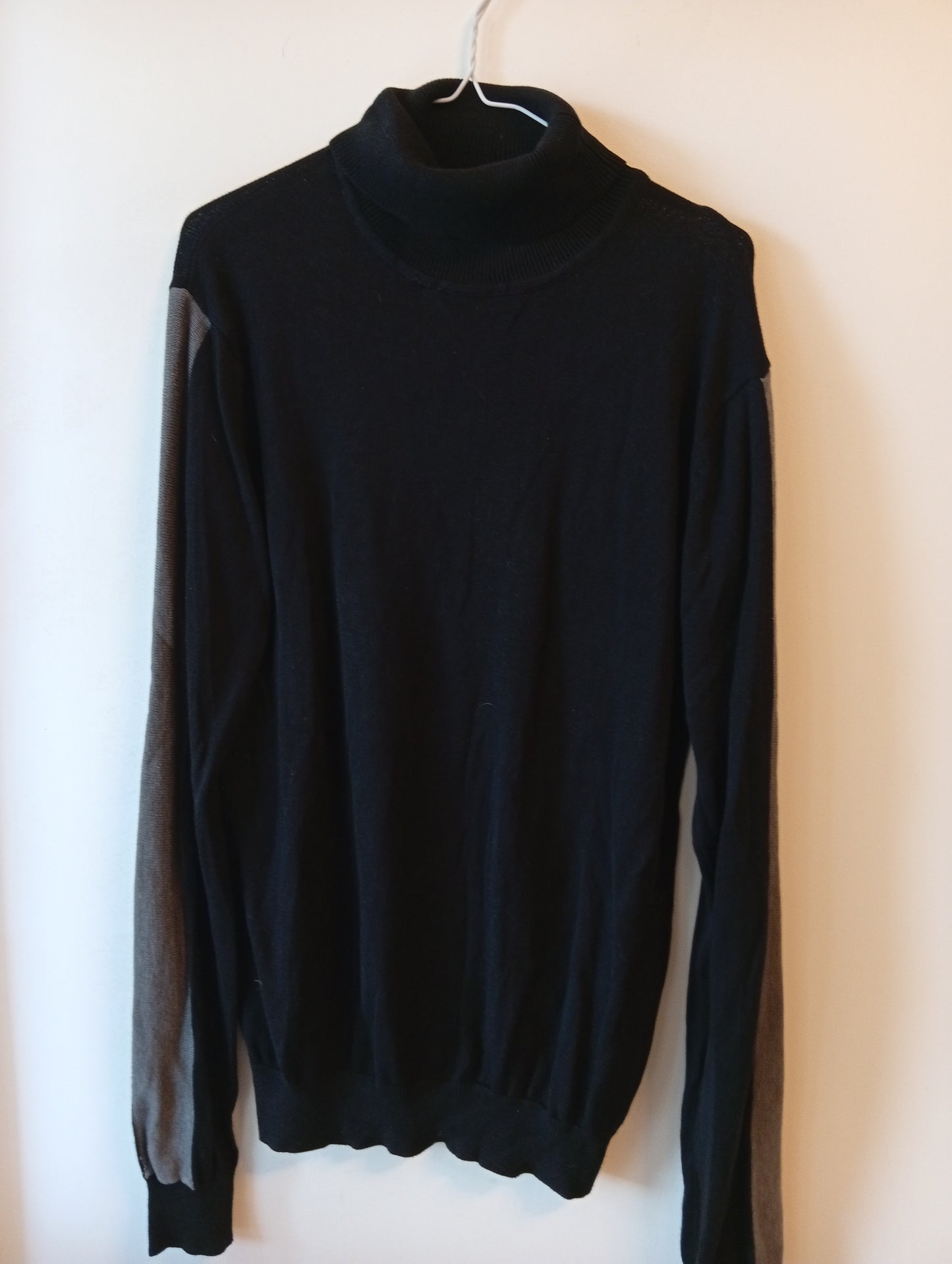 Pull homme Brave Soul col roulé taille S noir. G 0014