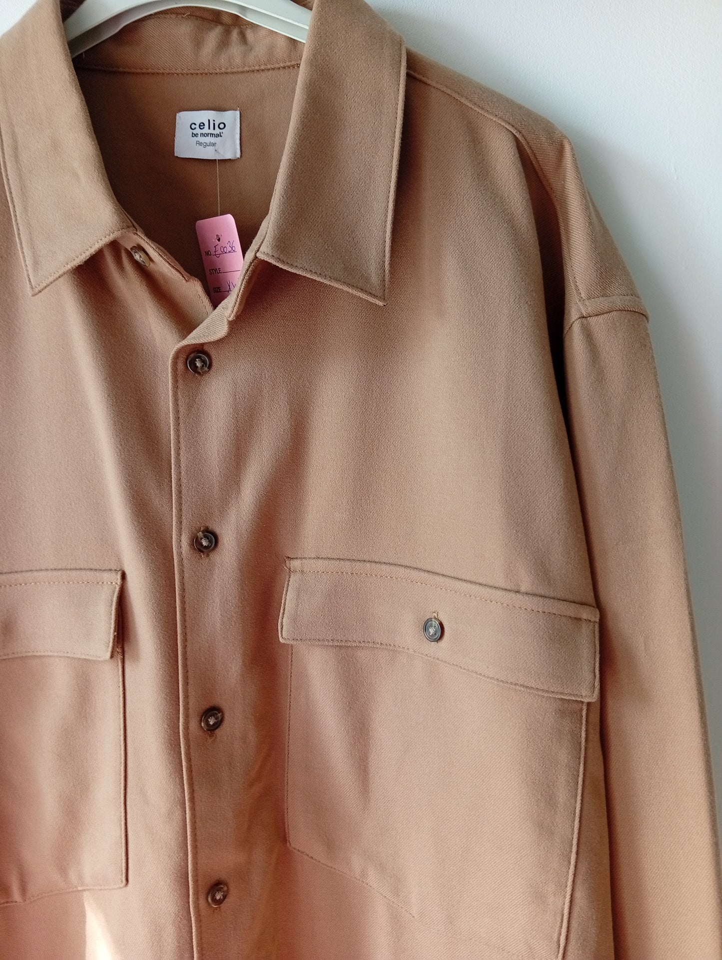Surchemise/ chemise Celio camel xxl  E0036