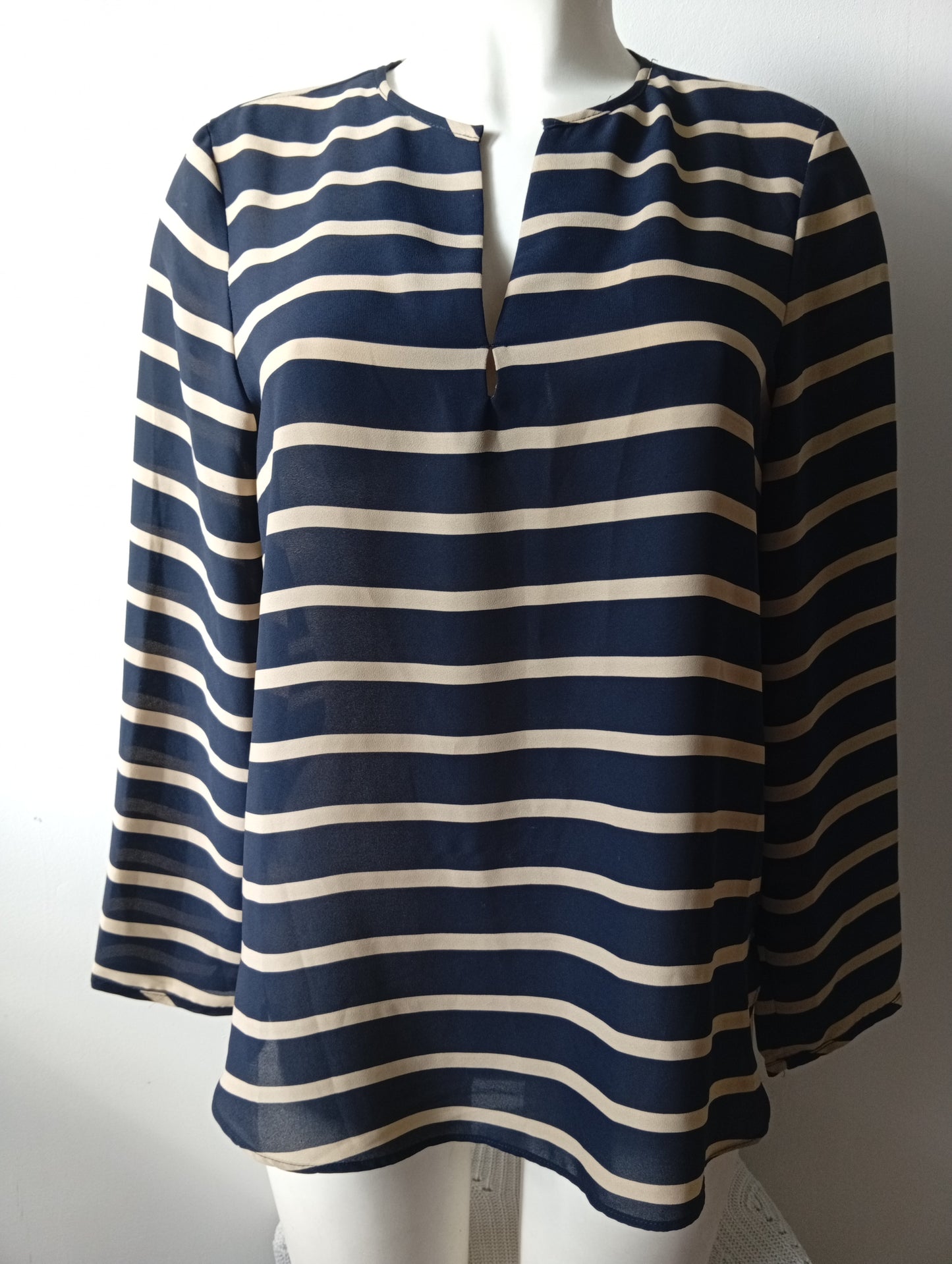 Blouse à rayures Zara Basic - Taille M. F0015