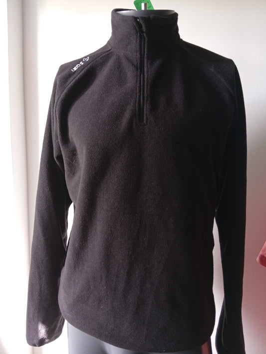 Pull Polaire Homme Noir Izas avec Zip - Taille M. H002