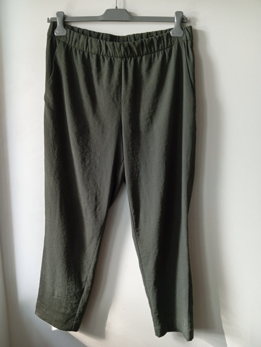 Pantalon détente H&M - Taille 42 - Kaki. E009